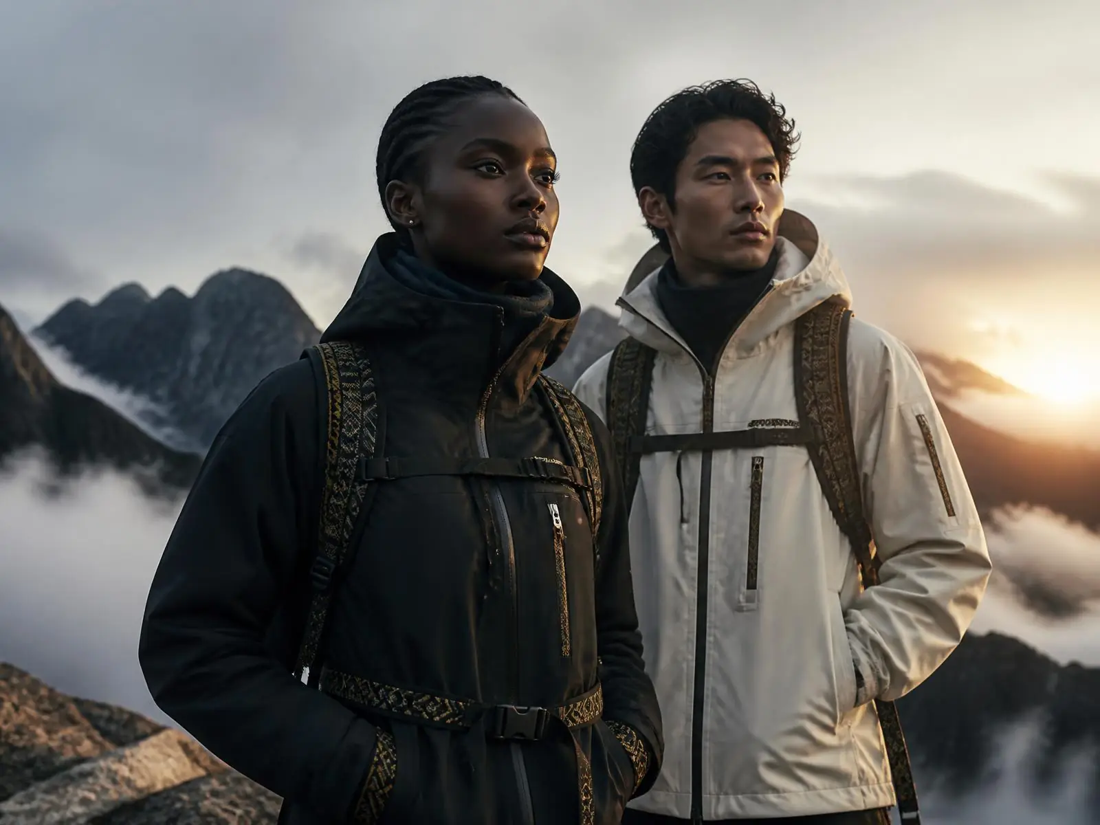 Technical shells, woven detail