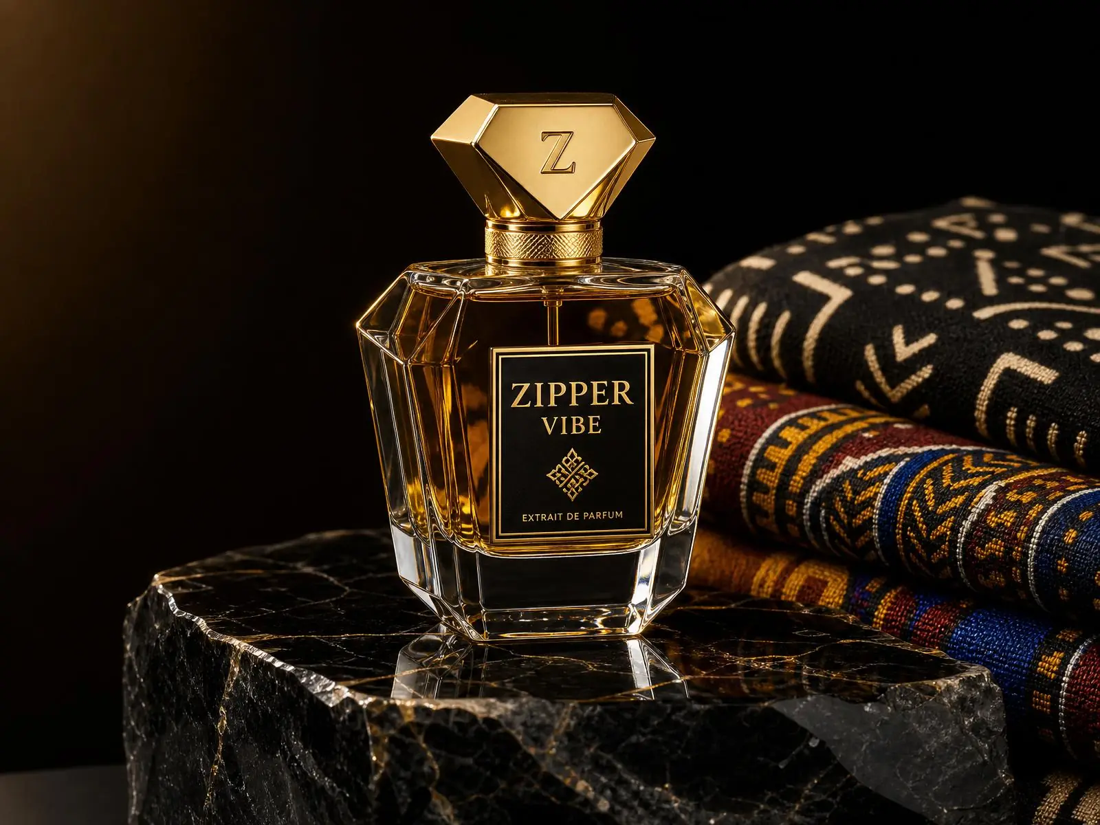 Z Parfum™ — Extrait de parfum, sealed with the gold diamond Z.