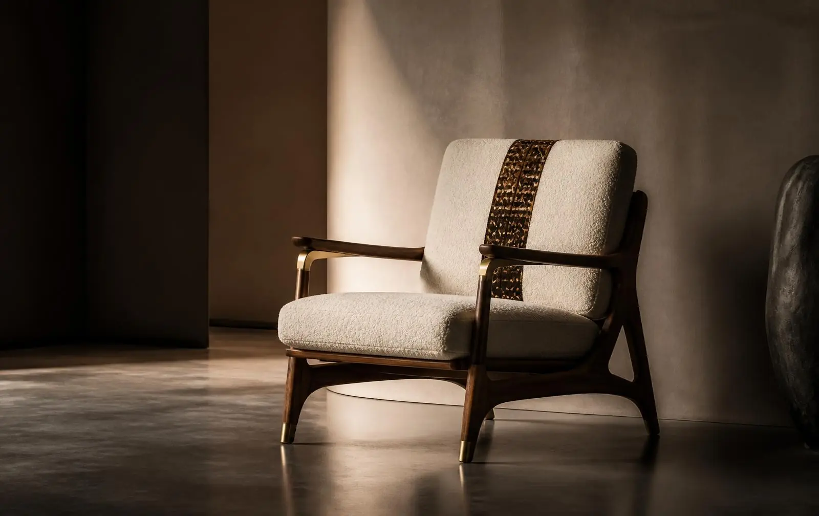 Zipper Vibe Maison Furniture™ — One weave, carried through the whole house., finished with the house African heritage cloth signature